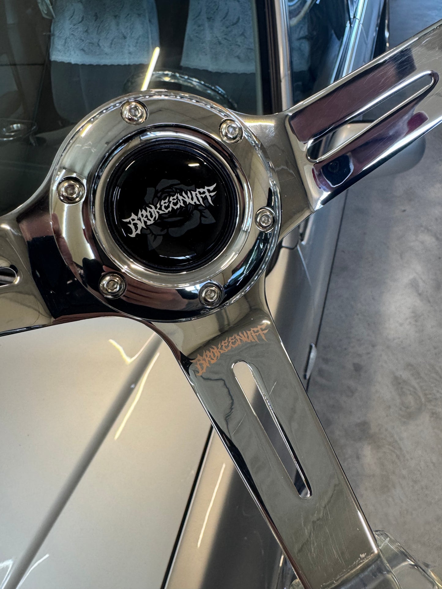 Thorns Chrome Steering Wheel