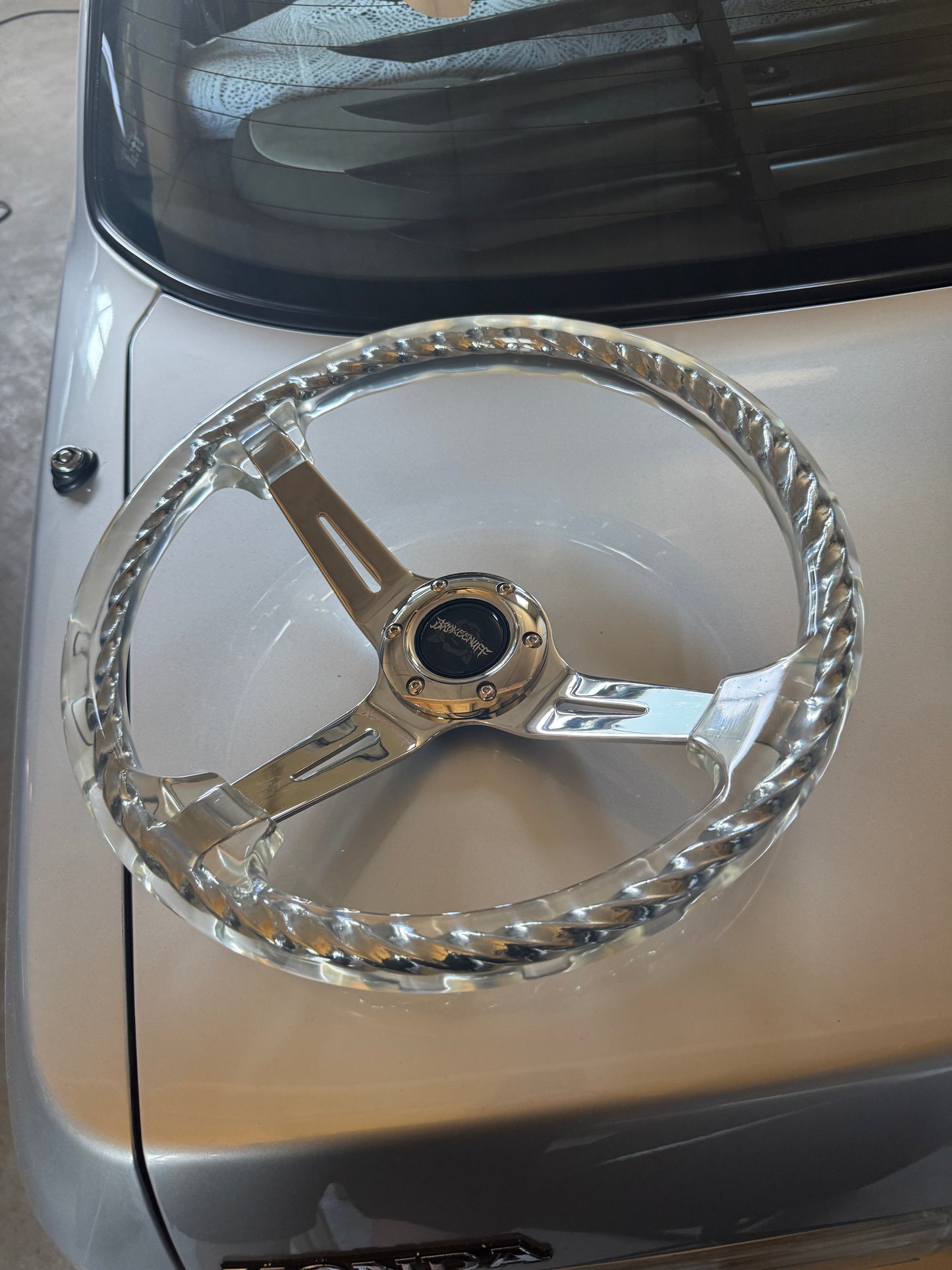 Thorns Chrome Steering Wheel