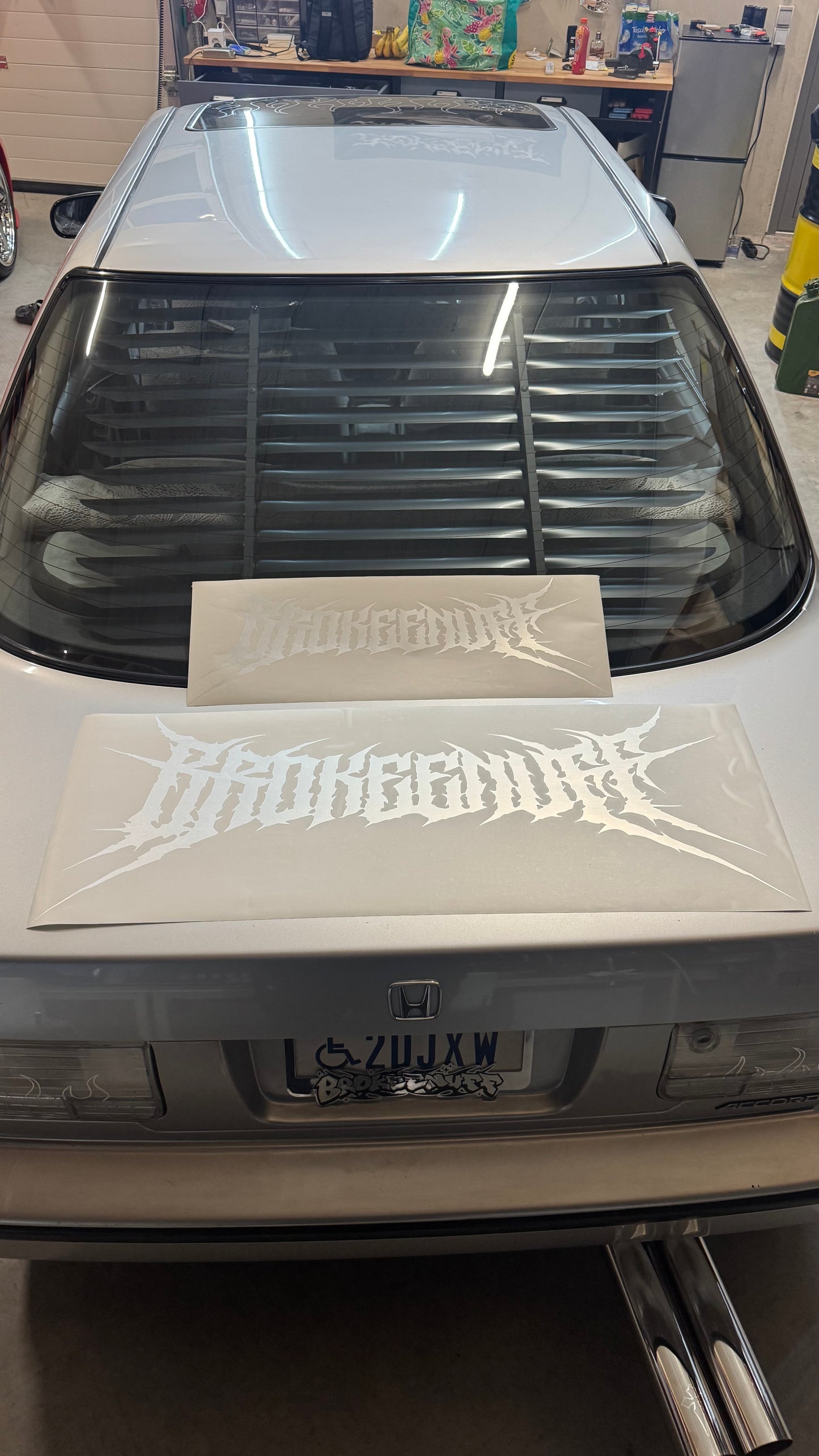 Brokeenuff Tribal Style Front or Rear Window Banner