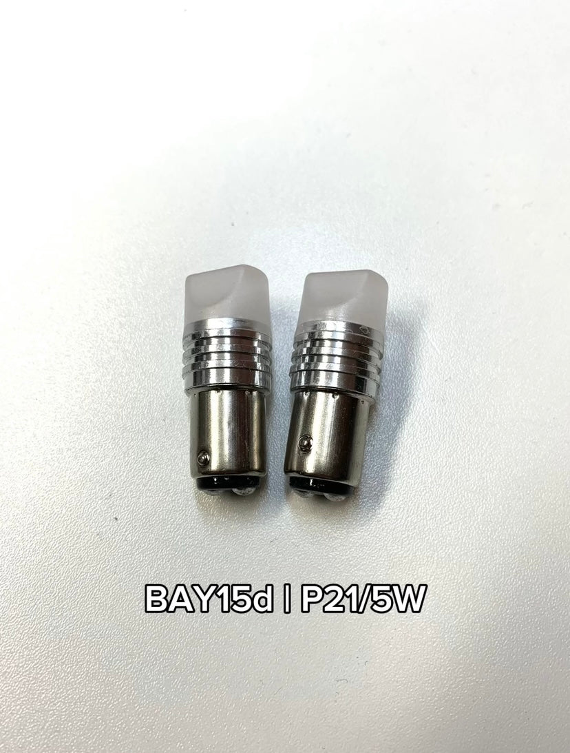 Red Strobe Brake LED Bulbs BAY15d | P21/5W or BA15s | P21W or T20 | 7443