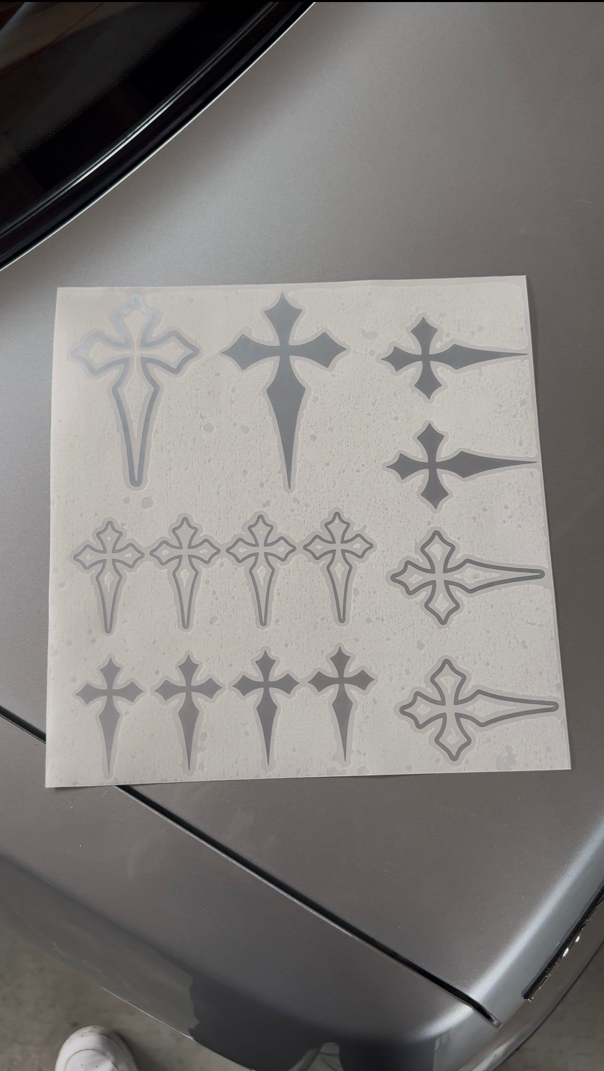 Cross Sticker