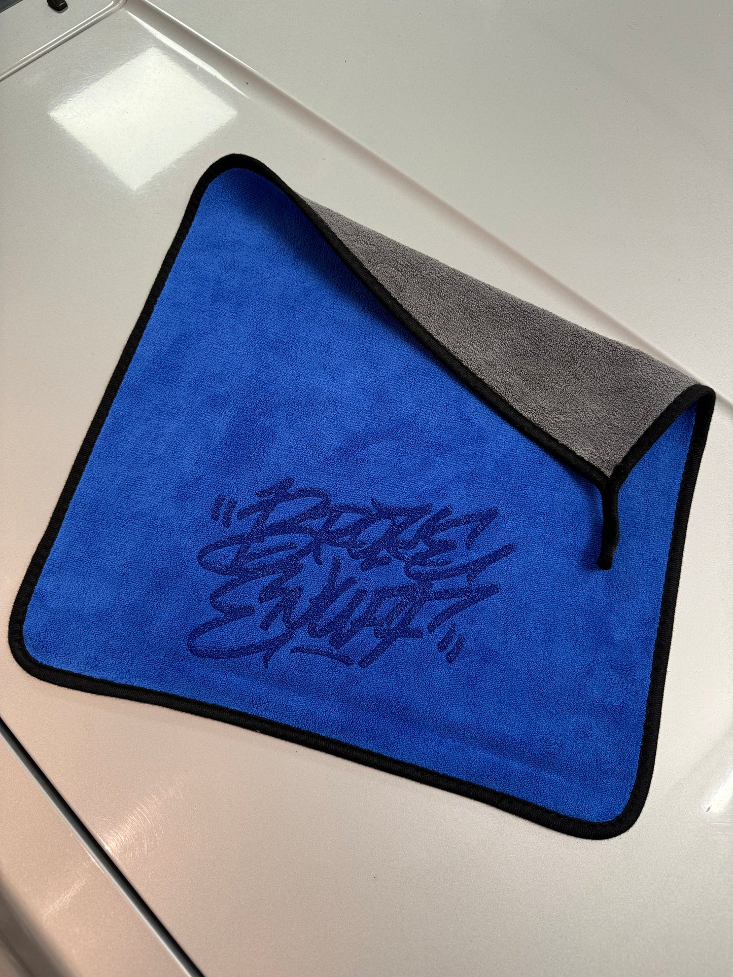 Graffiti Microfiber cloth grey/blue