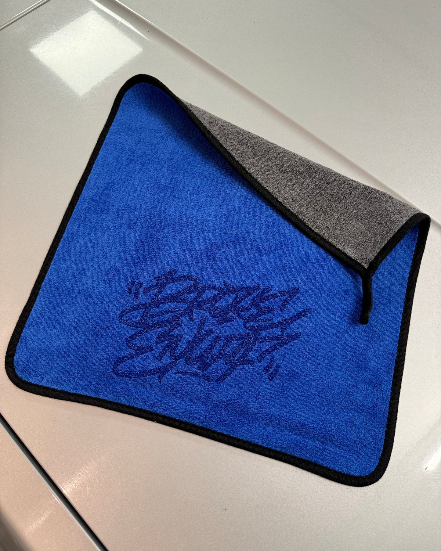 Graffiti Microfiber cloth grey/blue