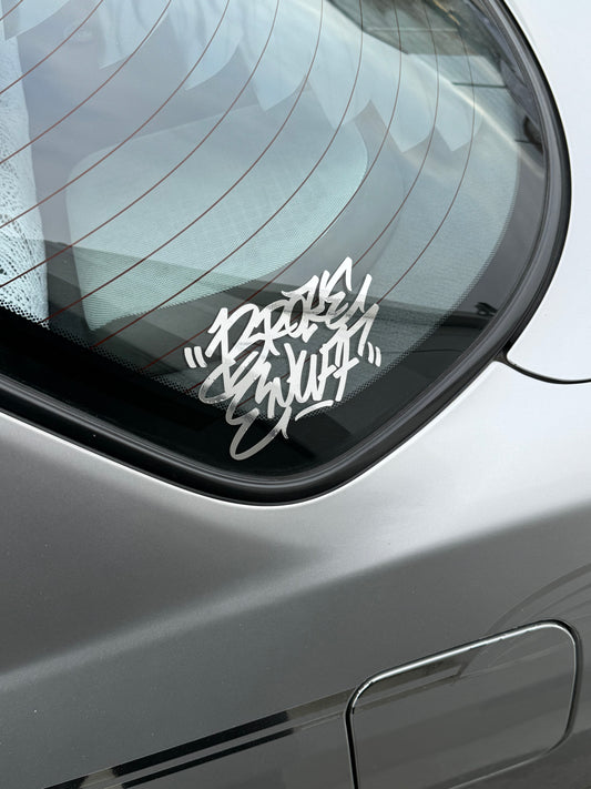 Brokeenuff Graffiti two lines Sticker