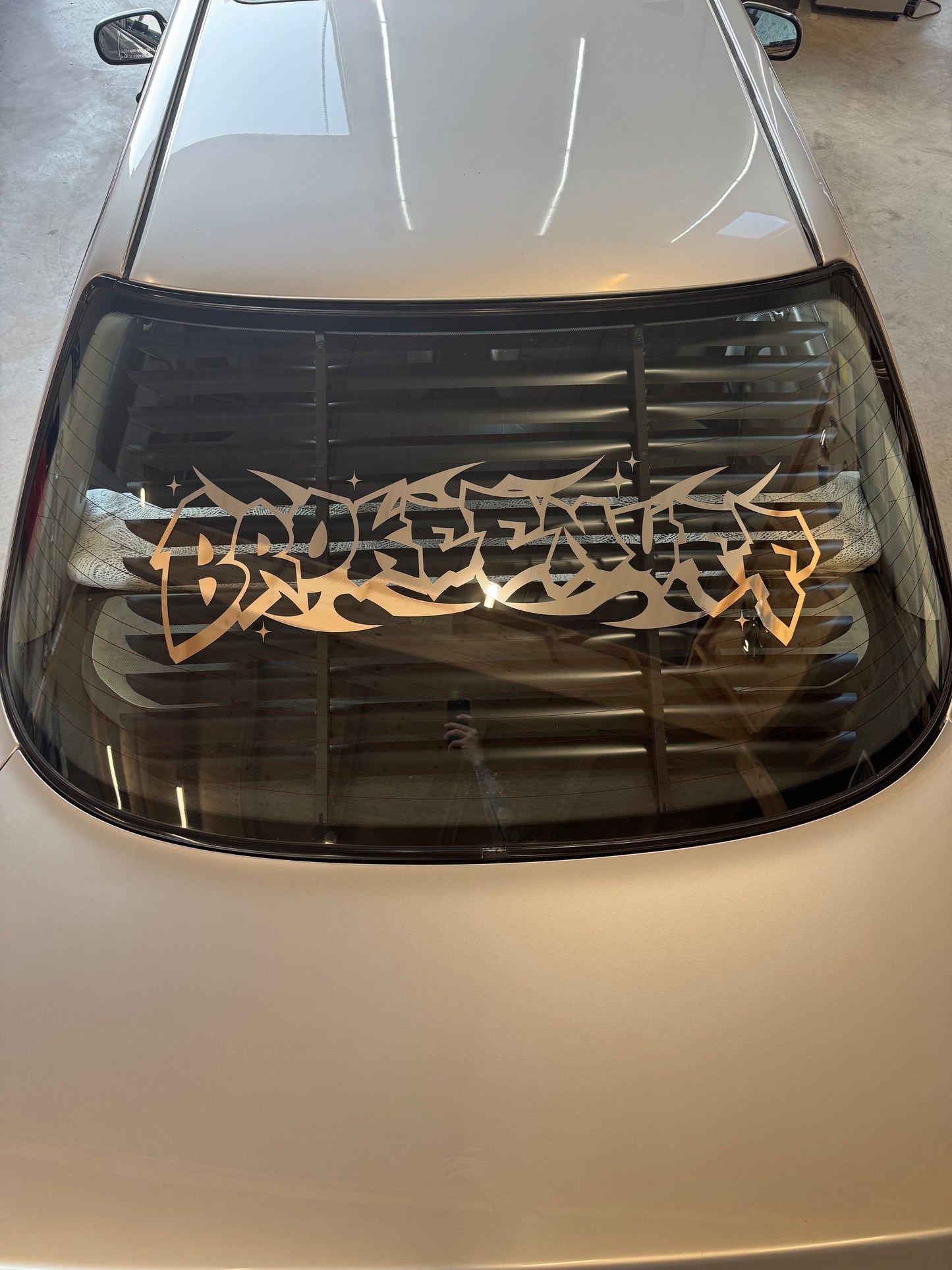 Tribal Graffiti Front or Rear Window Banner