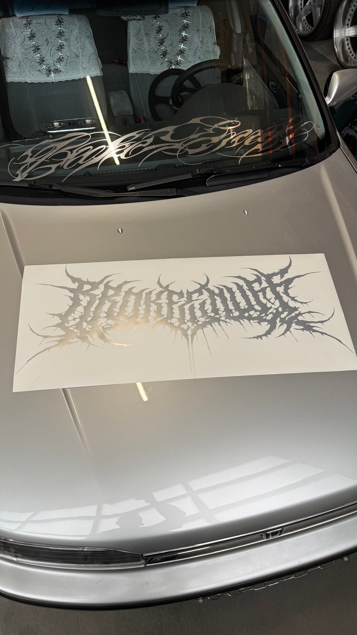 Death Metal Rear Window Banner