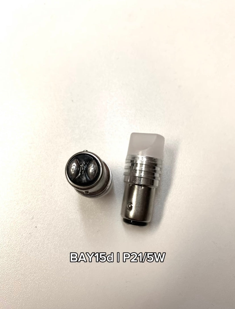 Red Strobe Brake LED Bulbs BAY15d | P21/5W or BA15s | P21W or T20 | 7443