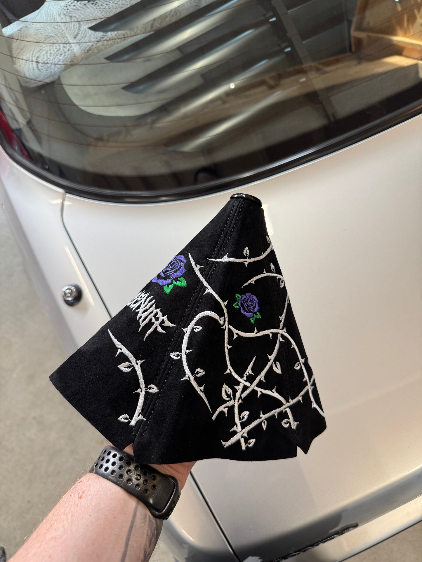 Thorns and Purple Roses Shift Boot