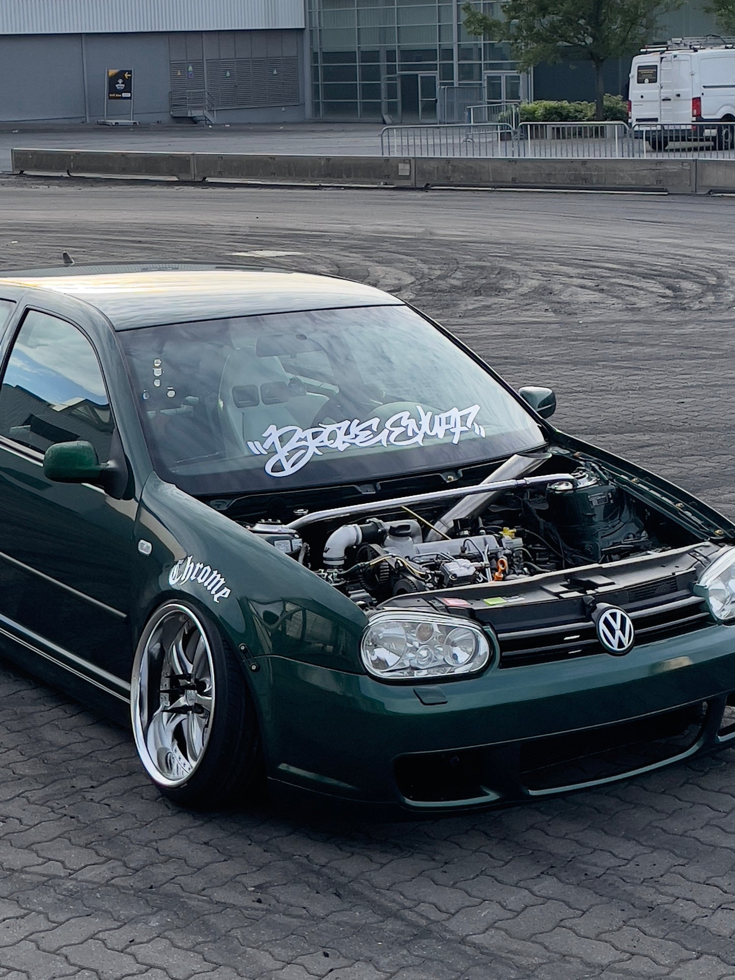 Brokeenuff Graffiti one line Front or Rear Banner