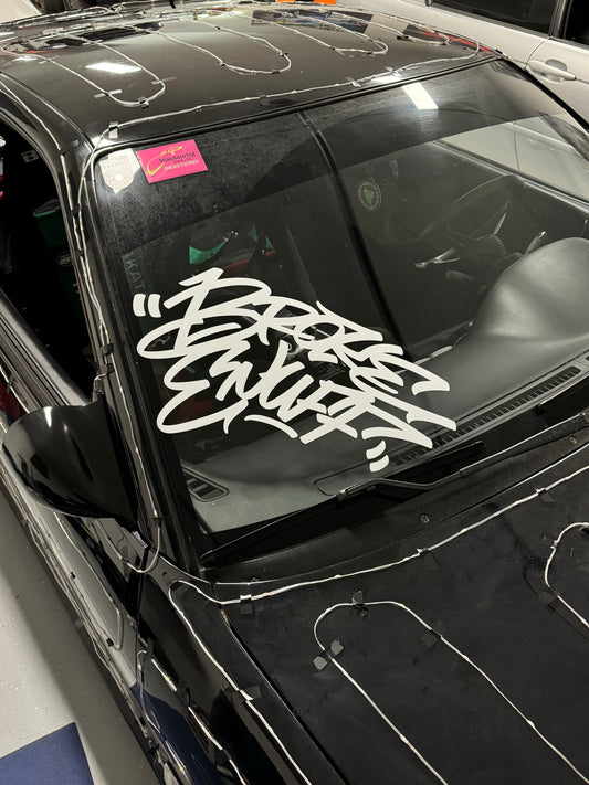 Brokeenuff Graffiti Windshiled Banner curved