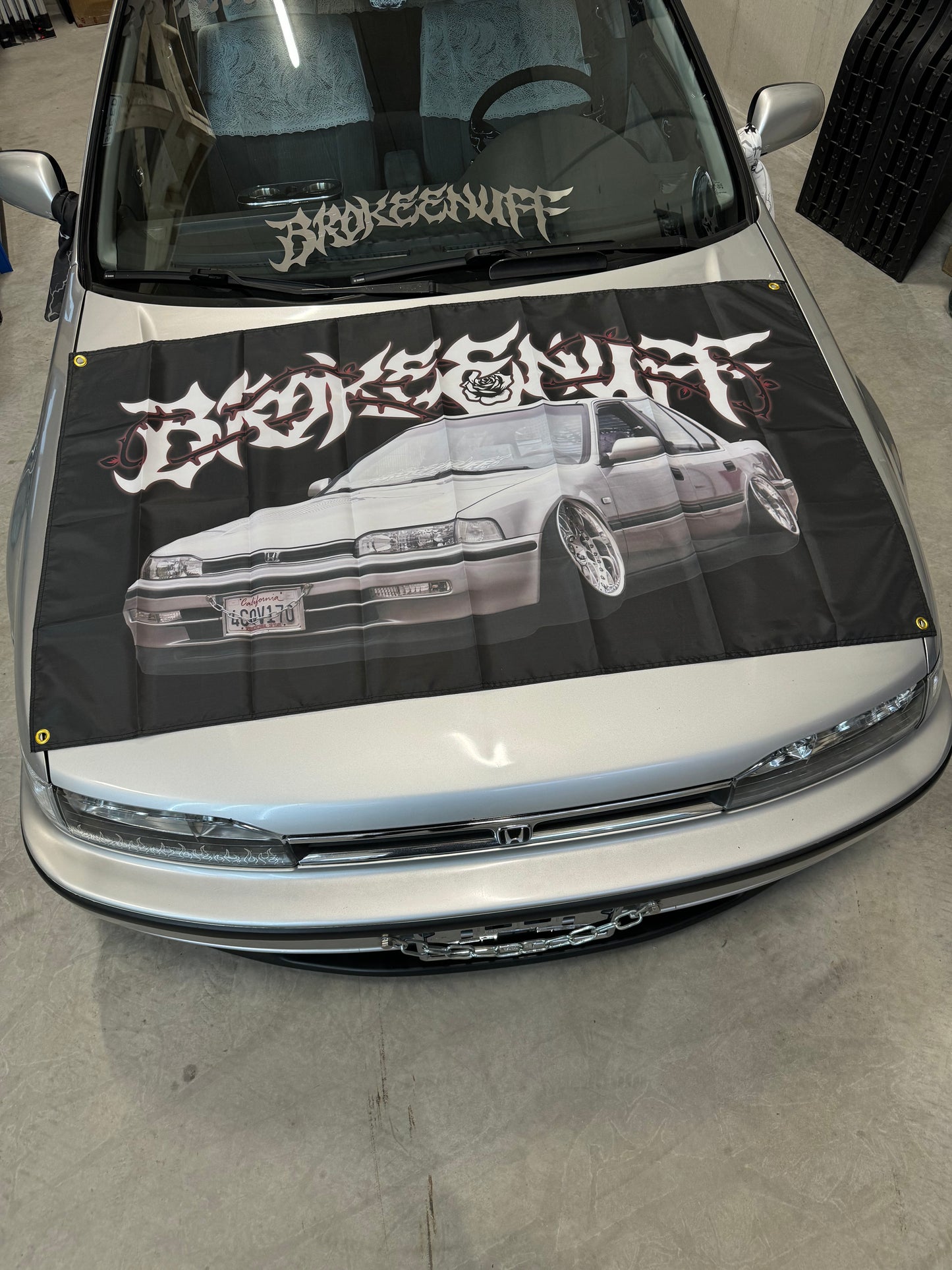 Thorns Stanced Honda Garage Flag