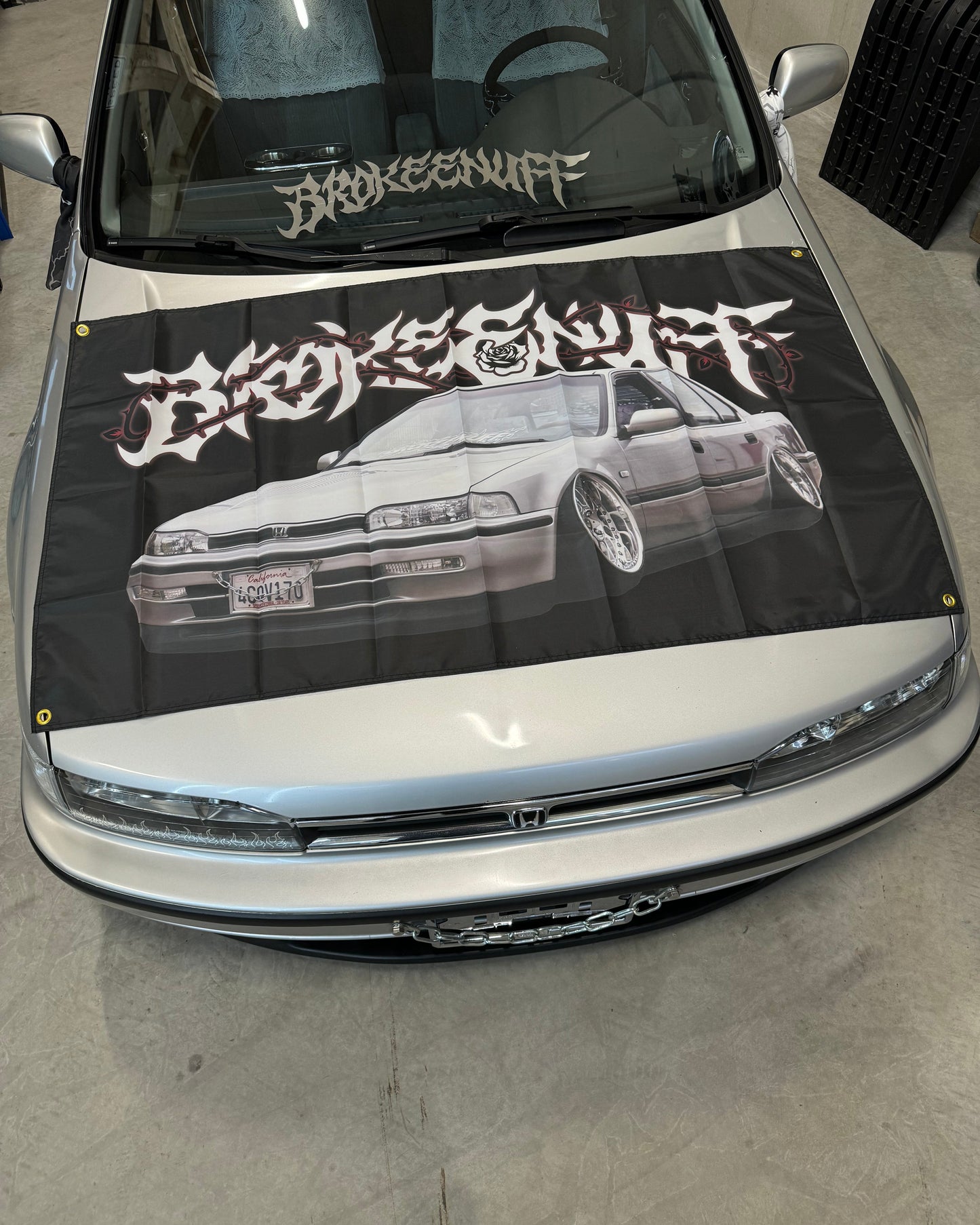 Thorns Stanced Honda Garage Flag
