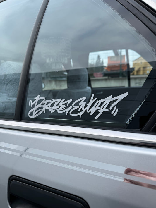 Brokeenuff Graffiti one line Sticker