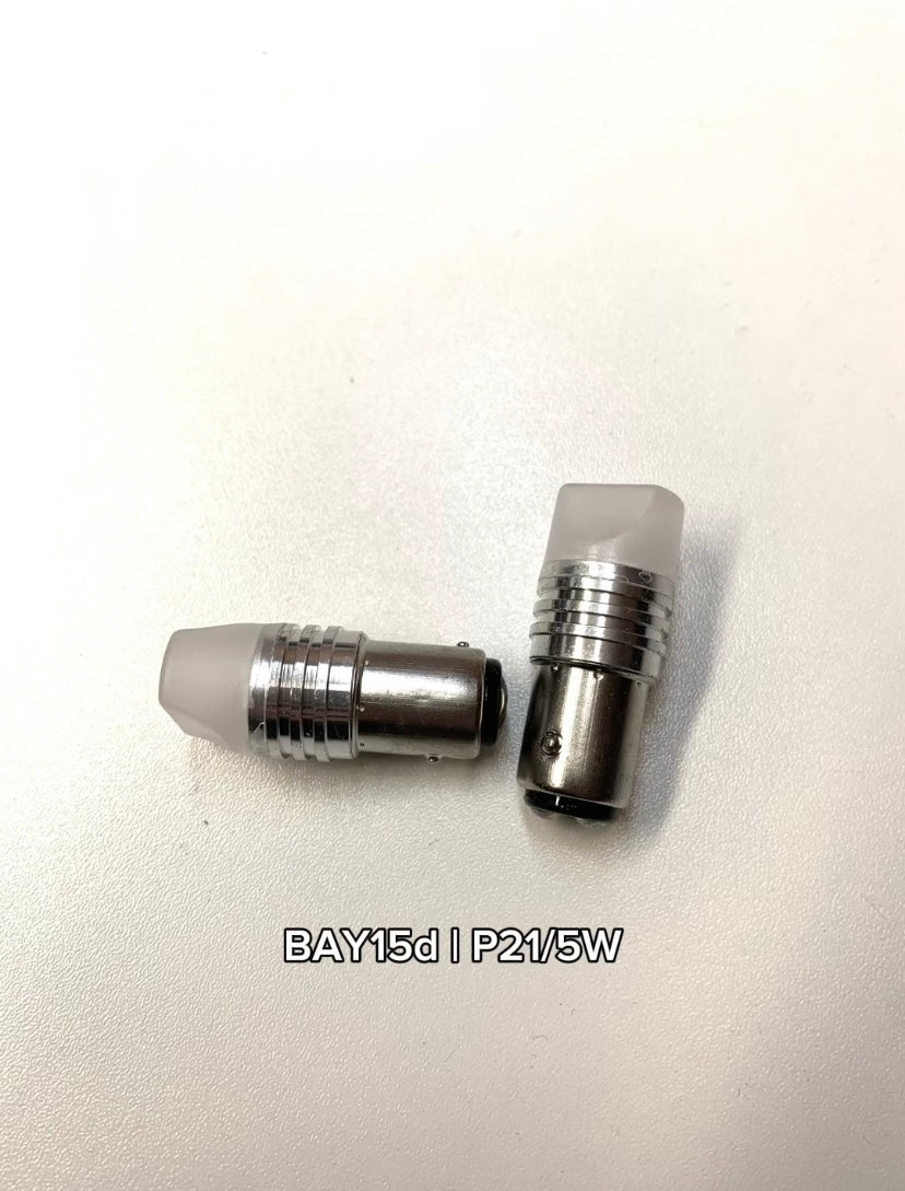 Red Strobe Brake LED Bulbs BAY15d | P21/5W or BA15s | P21W or T20 | 7443