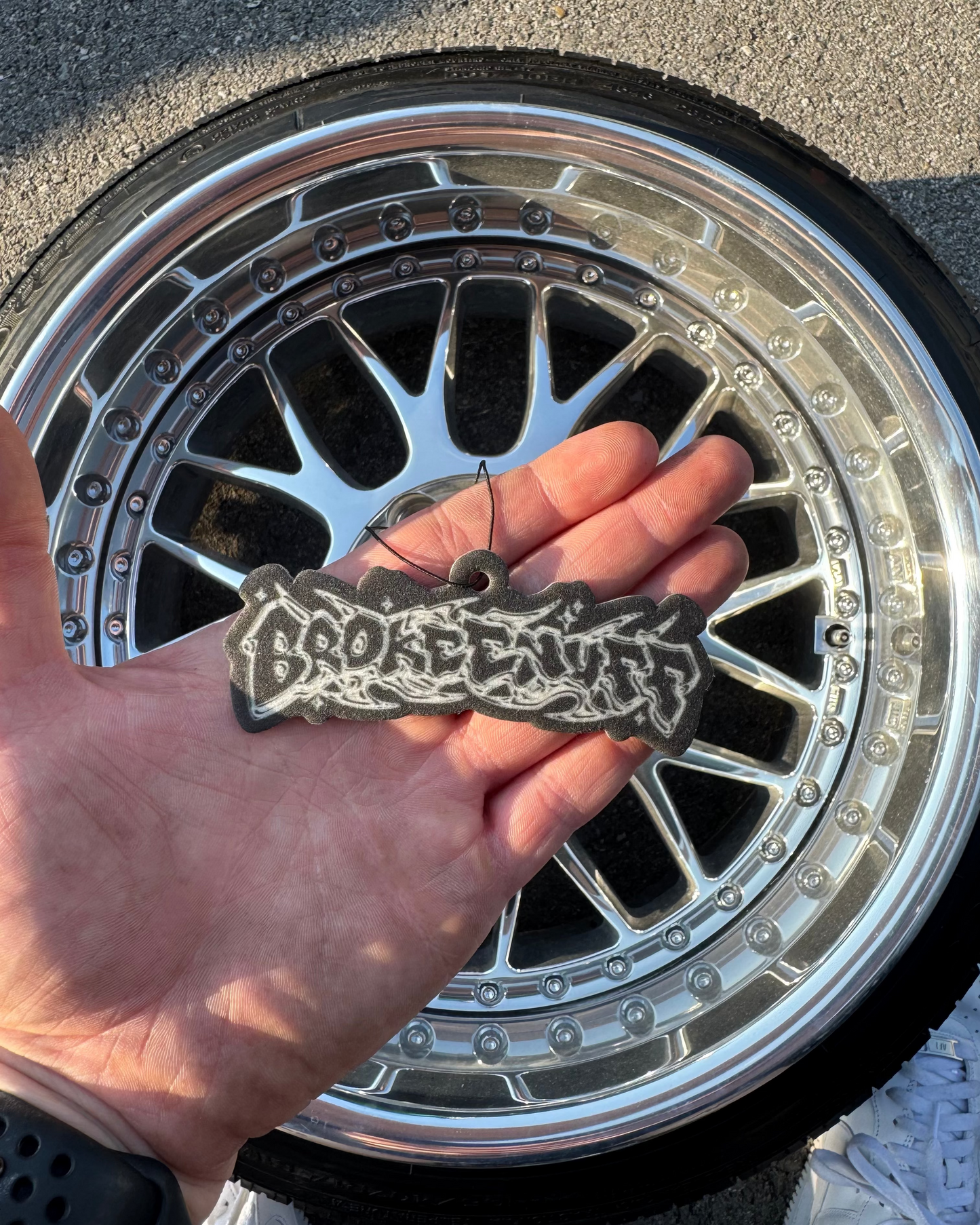 Tribal Graffiti Air Freshener CHROME