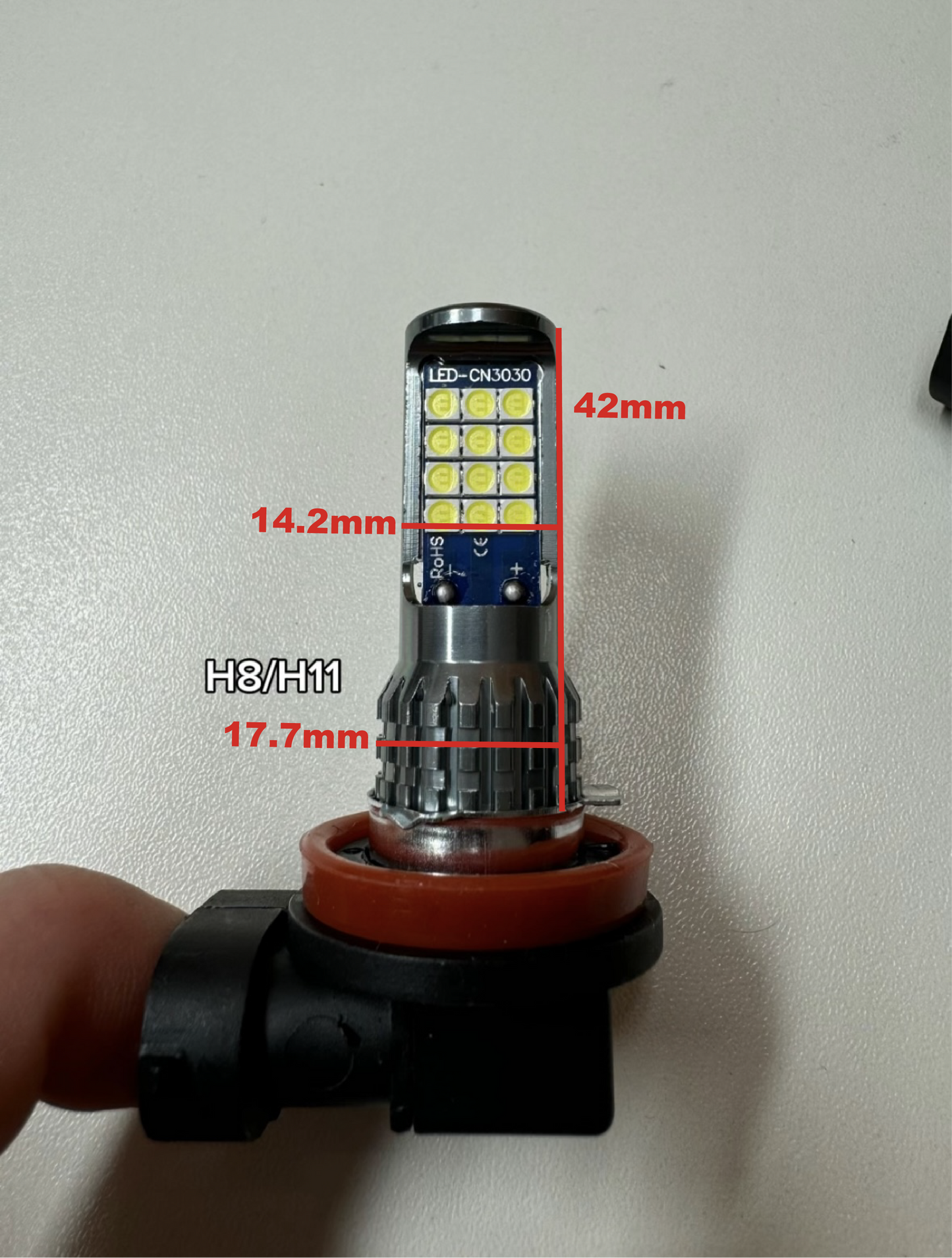 H8/H11 or HB3/HB4/9005/9006 white, yellow or pink Strobe LEDs