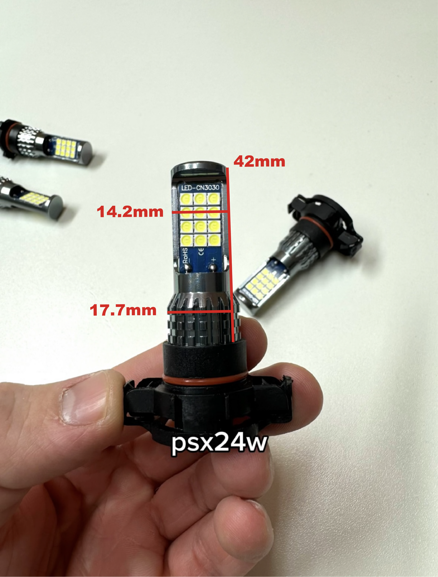 psx24w or psx26w white Strobe LEDs