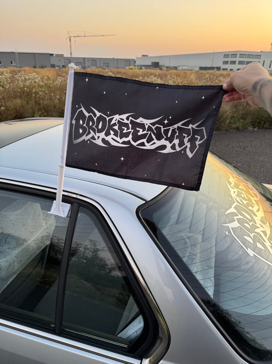 Tribal Graffiti Window Flag