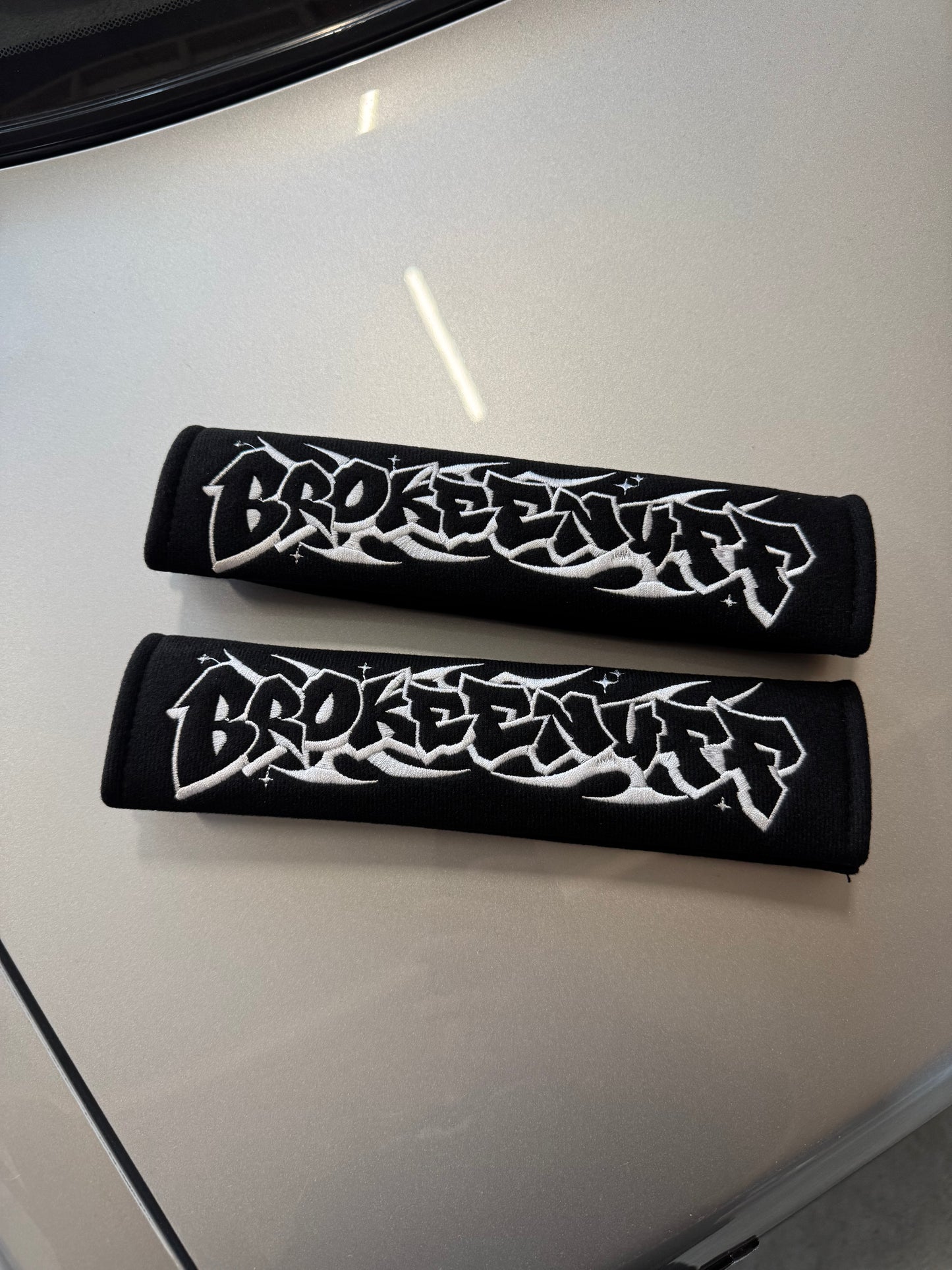 Tribal Graffiti Seat Belt Covers
