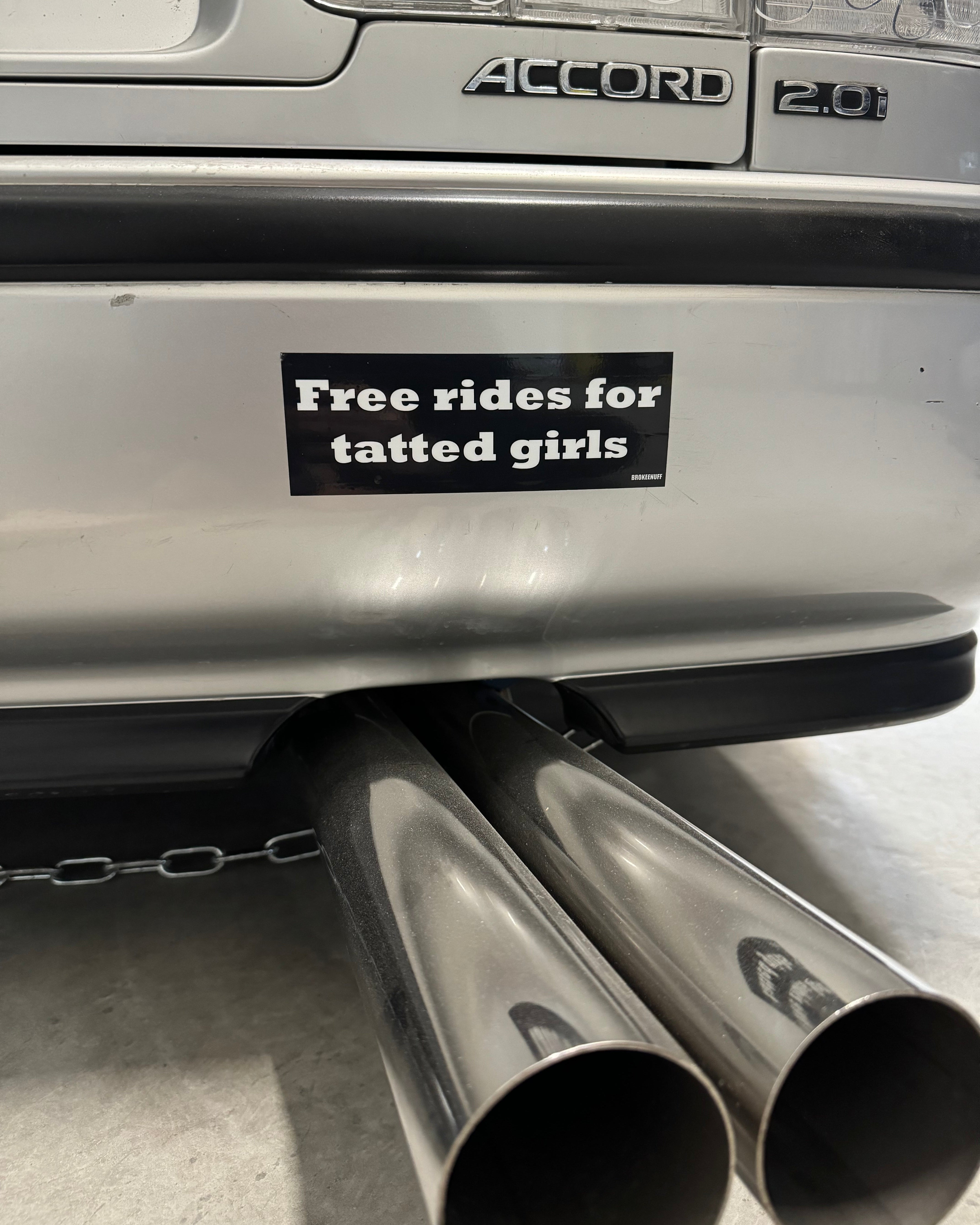 Free Rides For Sticker Free rides for tatted girls - Slap Sticker β brokeenuff