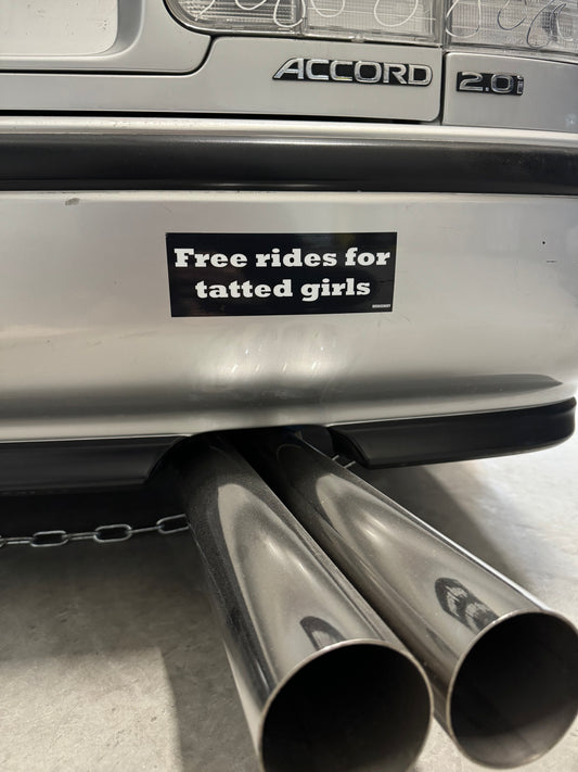 Free rides for tatted girls - Slap Sticker
