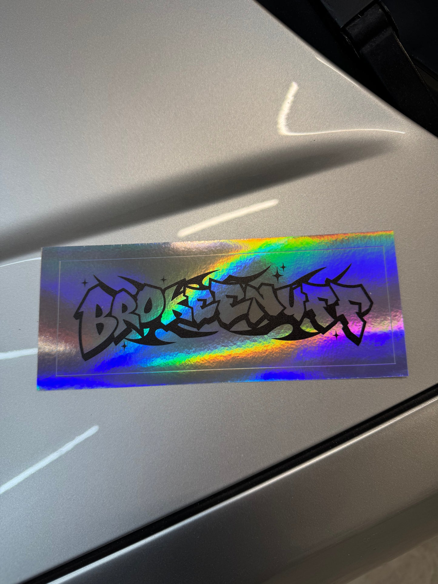 Tribal Graffiti Slap Sticker Oilslick