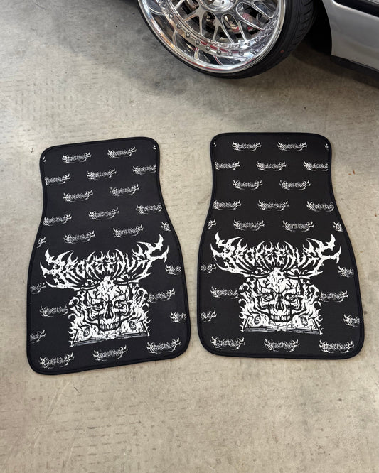 Brokeenuff Metal Skull Floor Mats