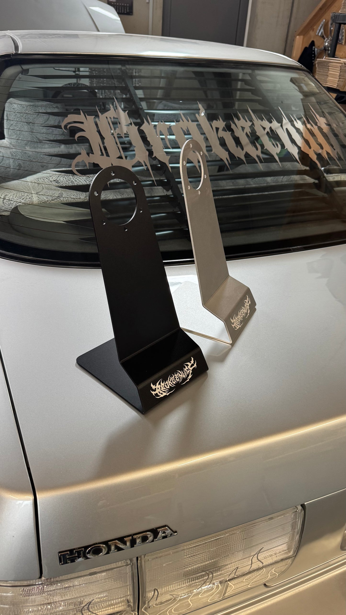 Brokeenuff Metal Steering Wheel Stand