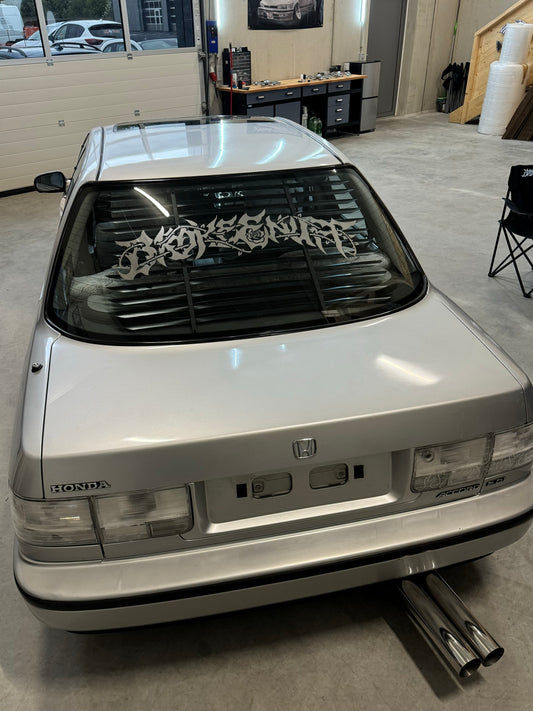 Brokeenuff Thorns and Rose Rear Window Banner