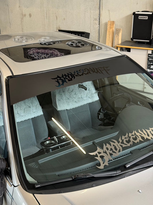 Brokeenuff Thorn Sun Strip Banner