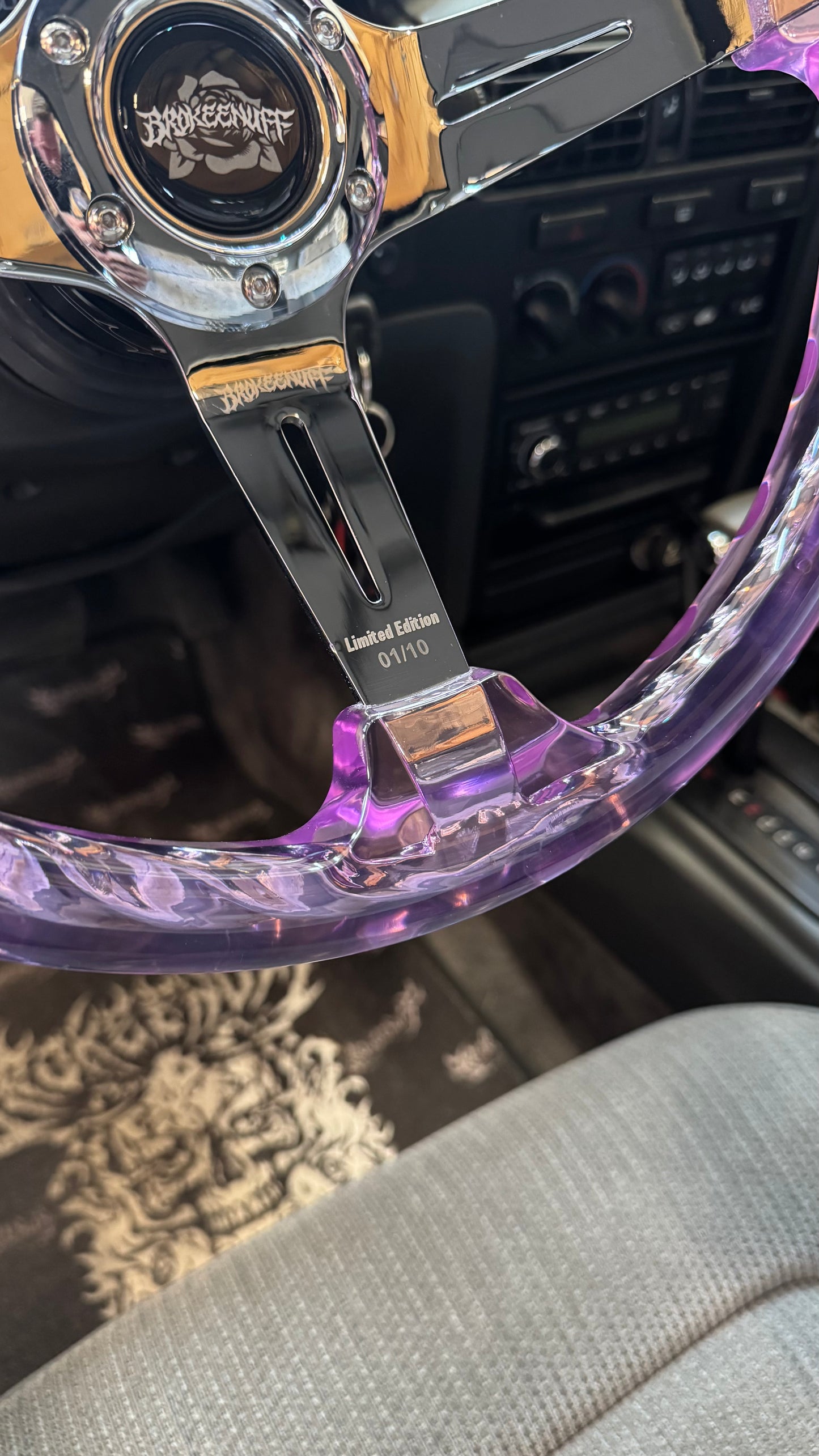 Thorns Purple Chrome Steering Wheel (Limited!)