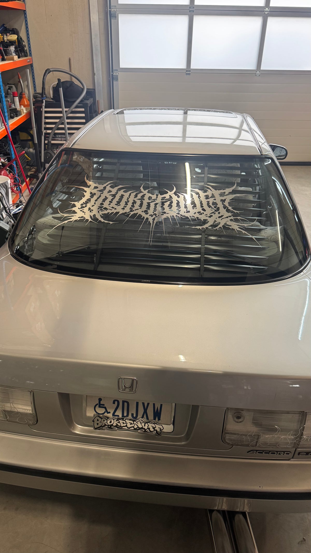 Death Metal Rear Window Banner