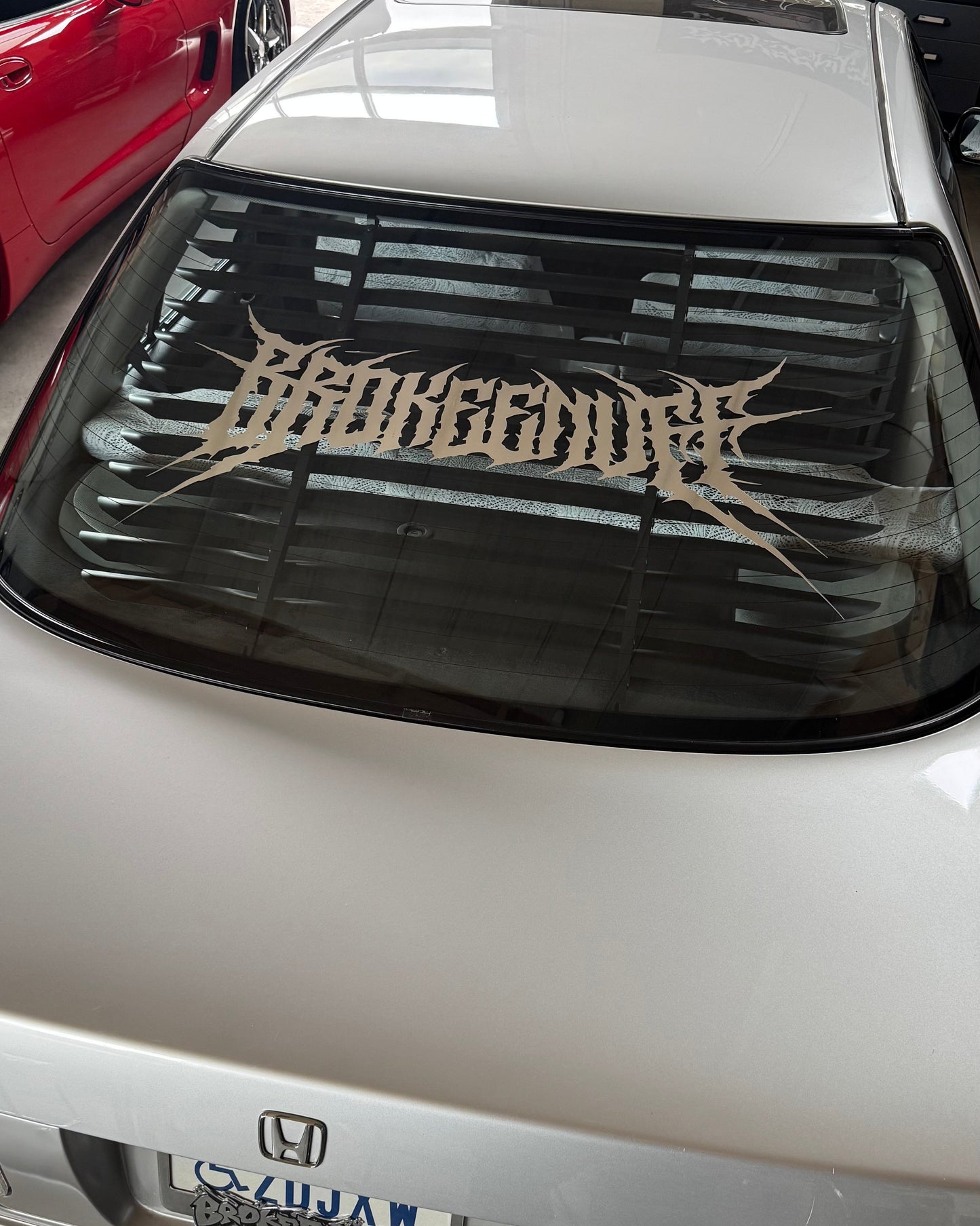 Brokeenuff Tribal Style Front or Rear Window Banner