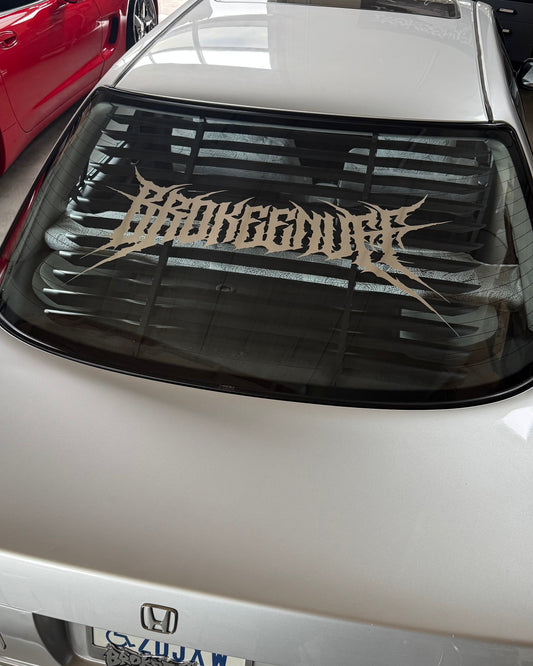 Brokeenuff Tribal Style Front or Rear Window Banner