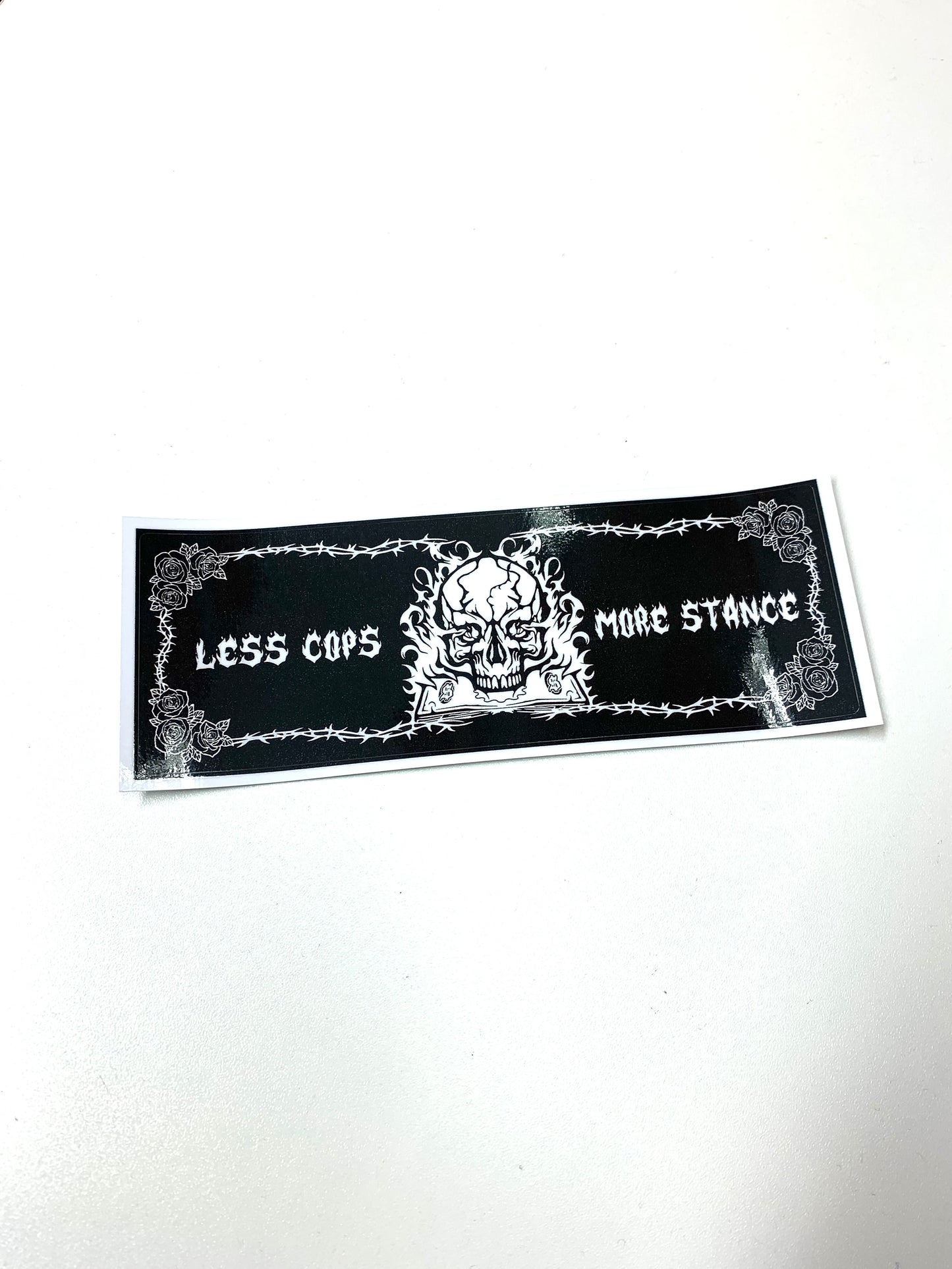 Less Cops More Stance Slap Sticker