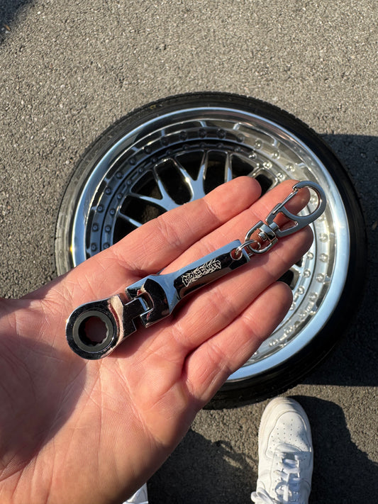 Tribal Graffiti 10mm chrome Keychain