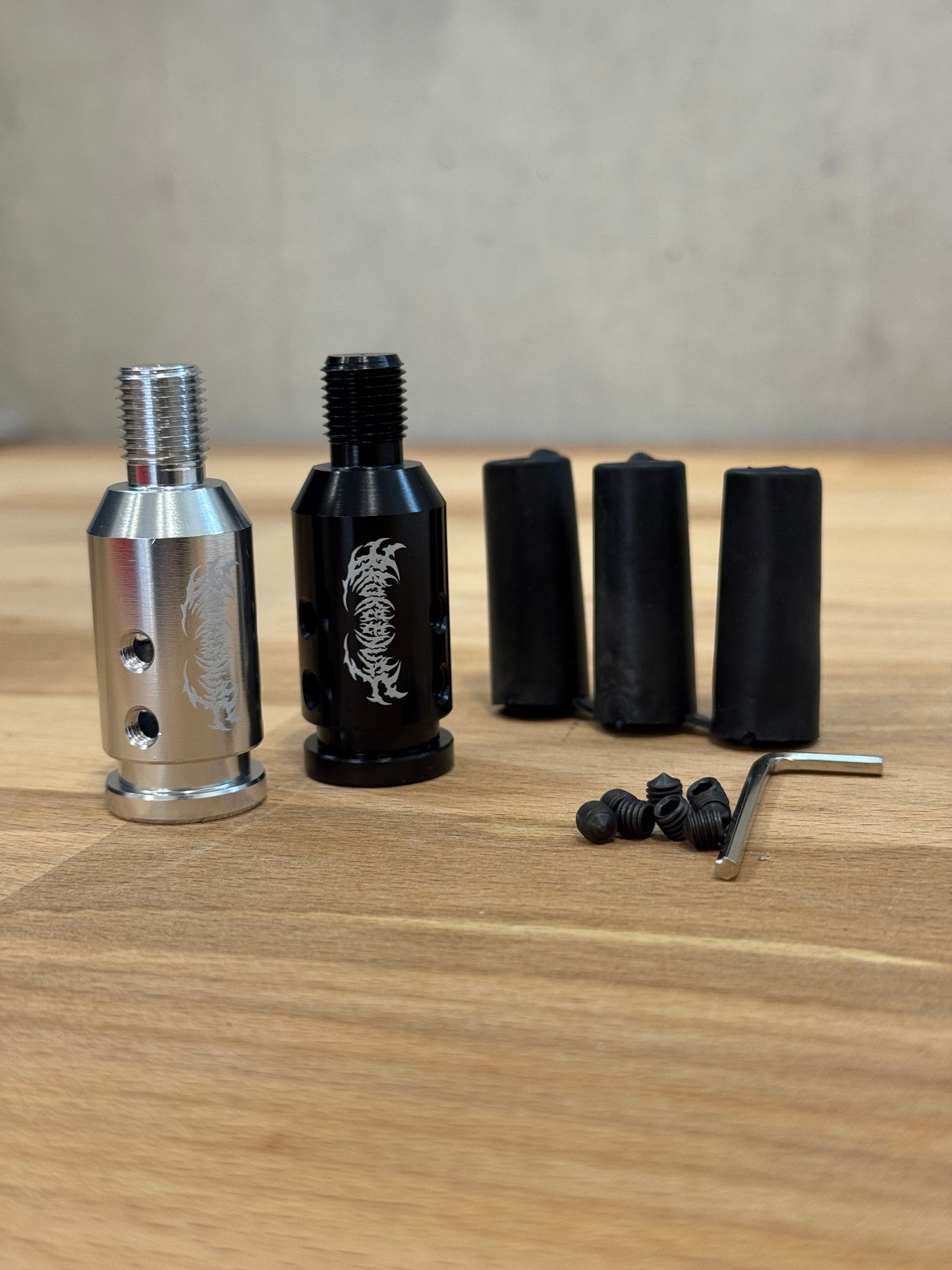 Metal Shift Knob Adapter silver or black