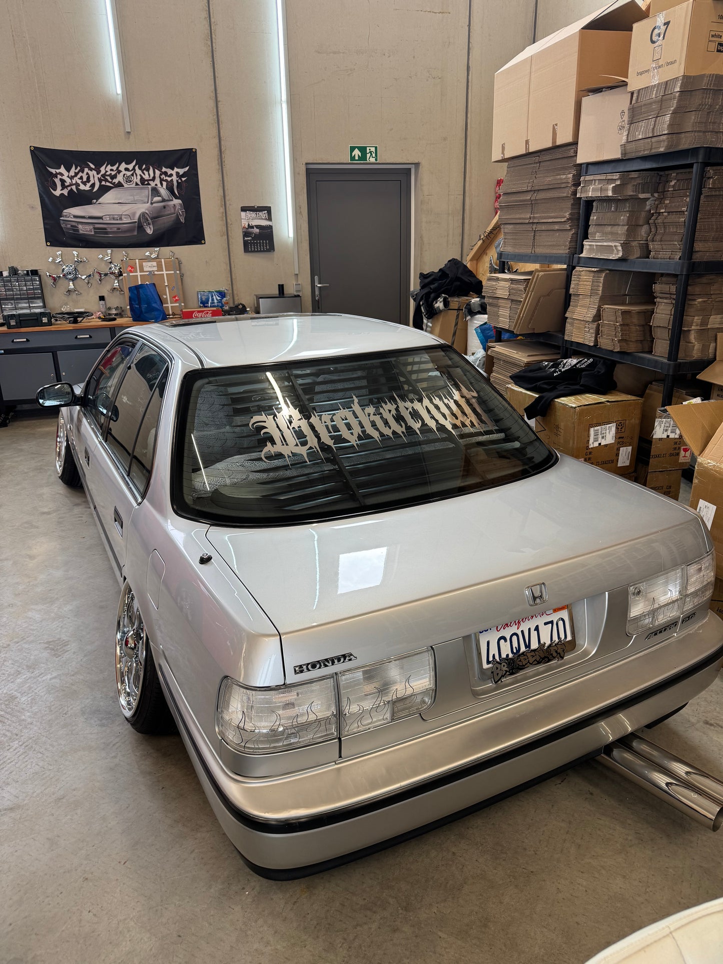 Brokeenuff Gothic Drip Front or Rear Window Banner