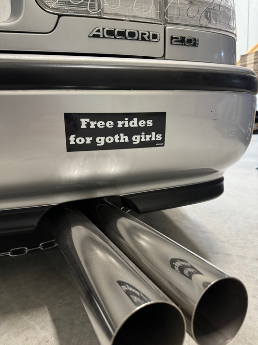 Free rides for goth girls - Slap Sticker