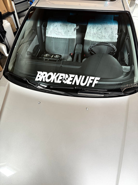 Brokeenuff Skull Window Banner
