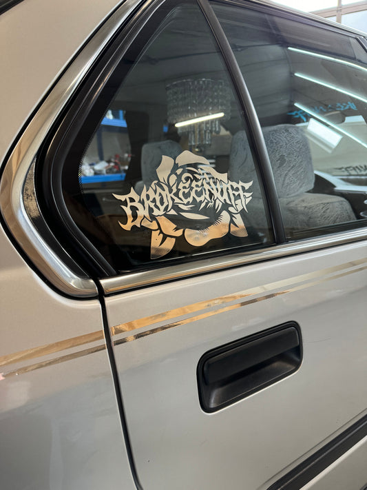 Brokeenuff Rose Sticker