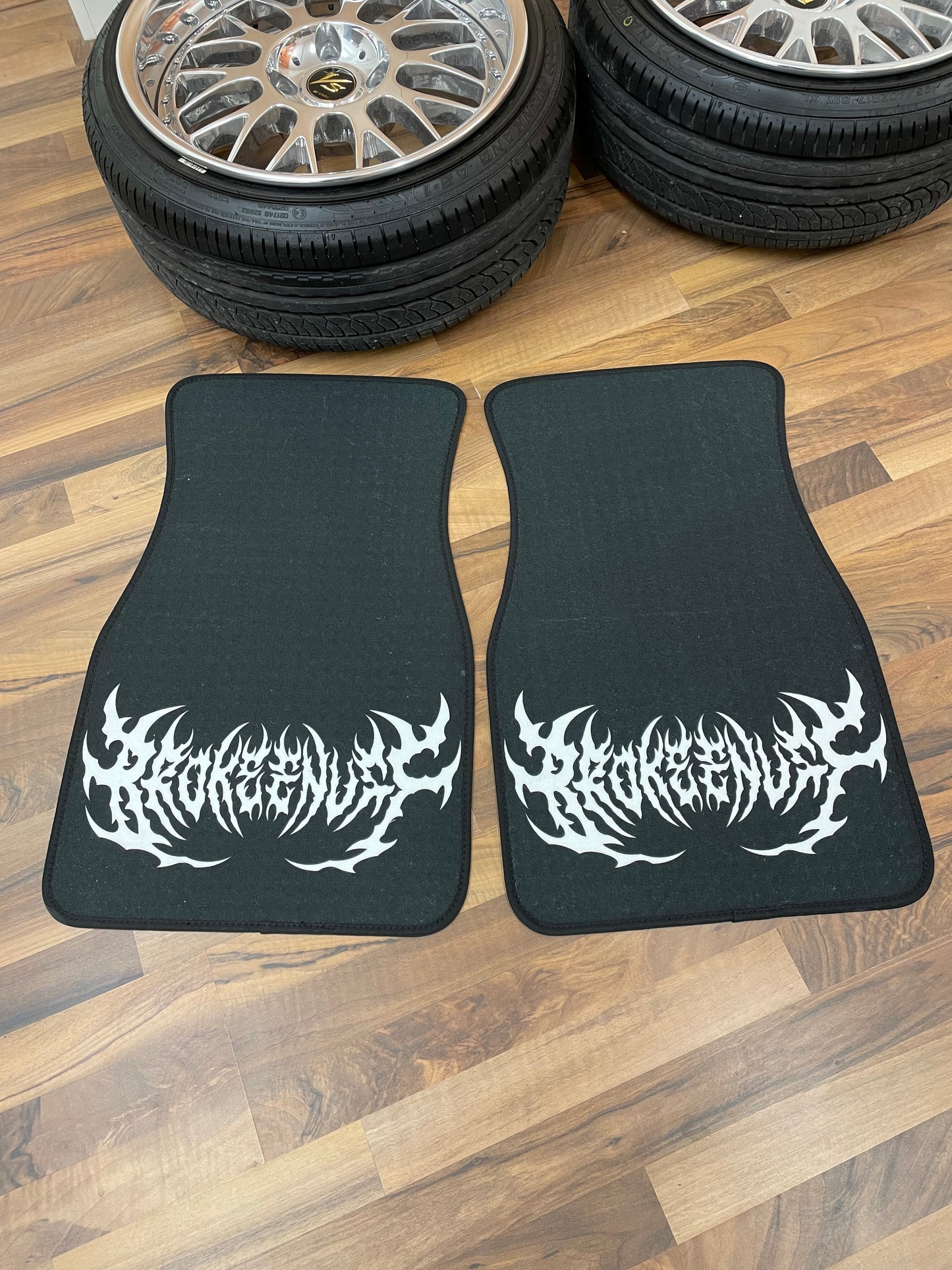 Brokeenuff Metal Lettering Floor Mats