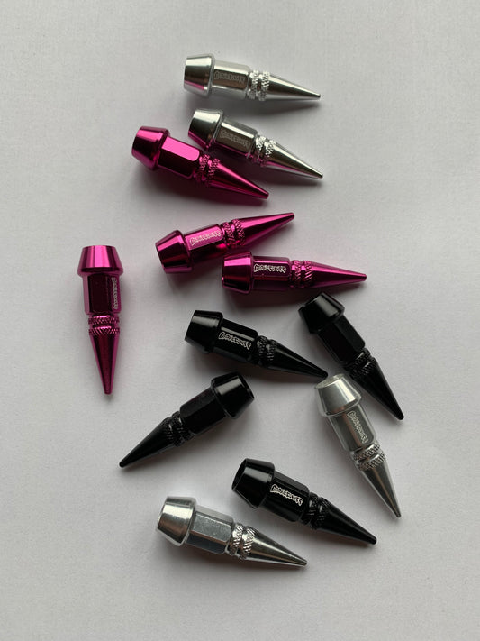 Graffiti V2 Valve Caps - black, silver or purple