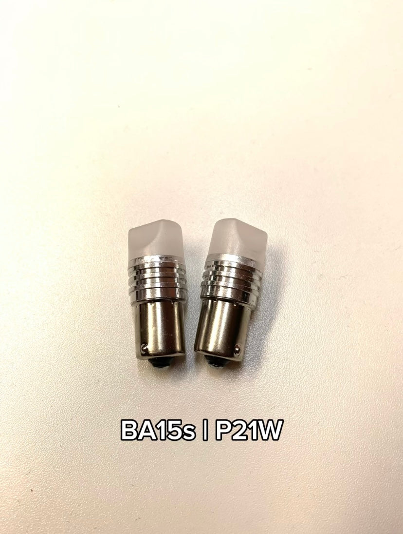 Red Strobe Brake LED Bulbs BAY15d | P21/5W and BA15s | P21W