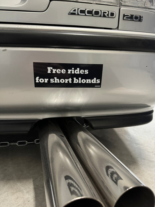 Free rides for short blonds - Slap Sticker