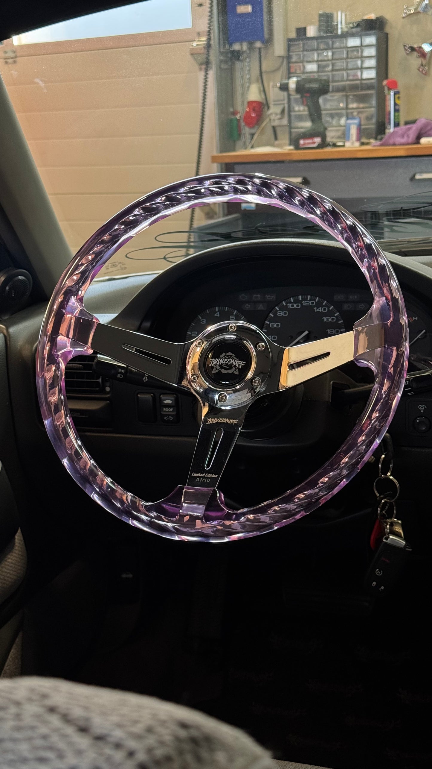 Thorns Purple Chrome Steering Wheel (Limited!)