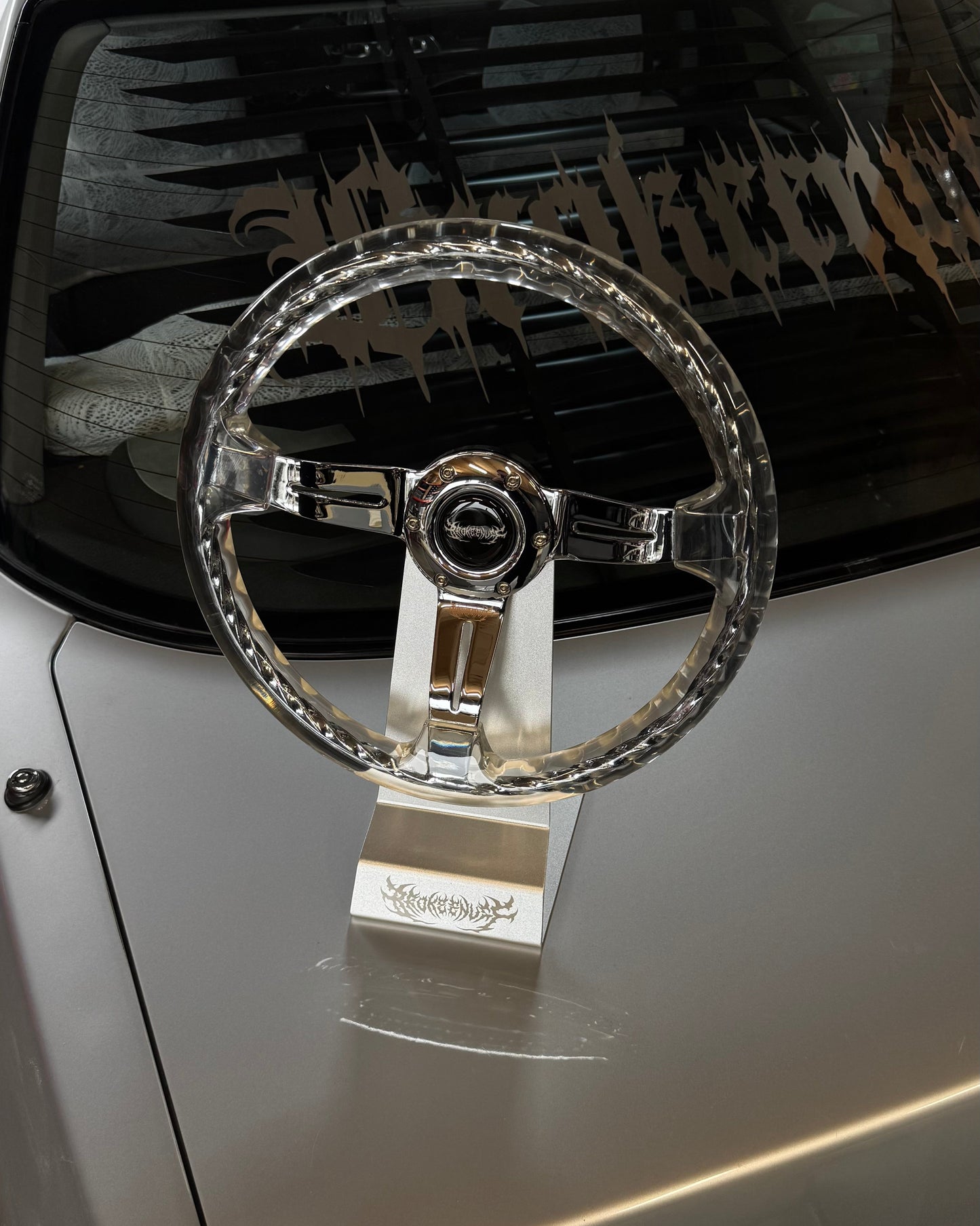 Metal Chrome Steering Wheel (small version)