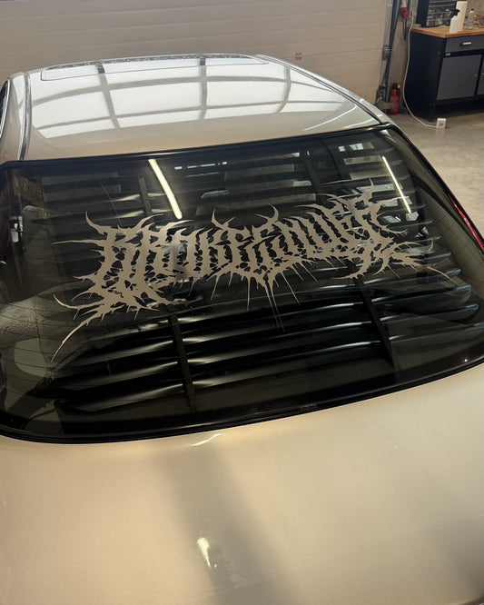 Death Metal Rear Window Banner