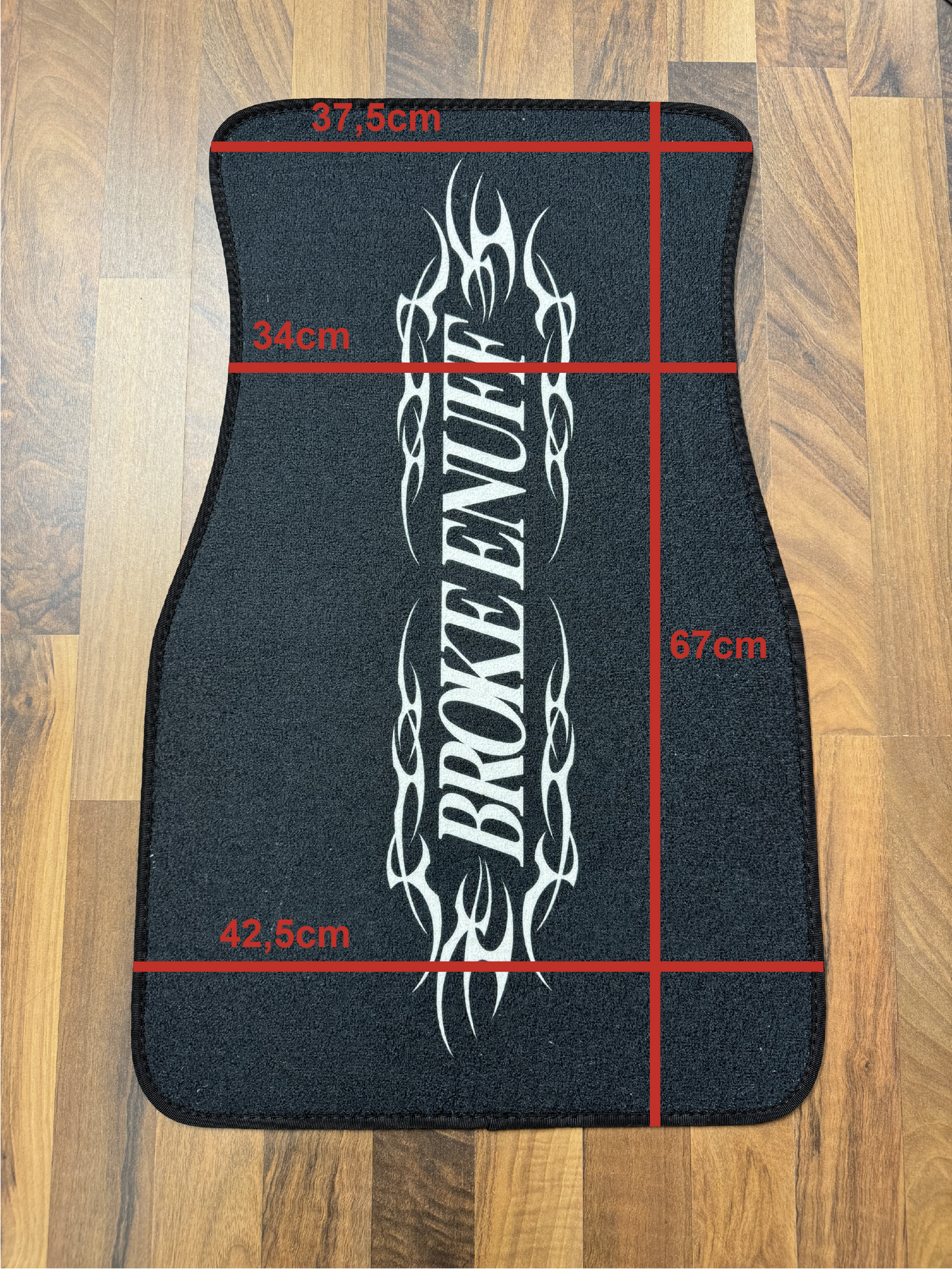 Brokeenuff Tribal Logo Floormats