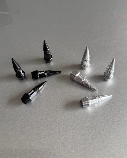 Tribal Style Valve Caps - black or silver